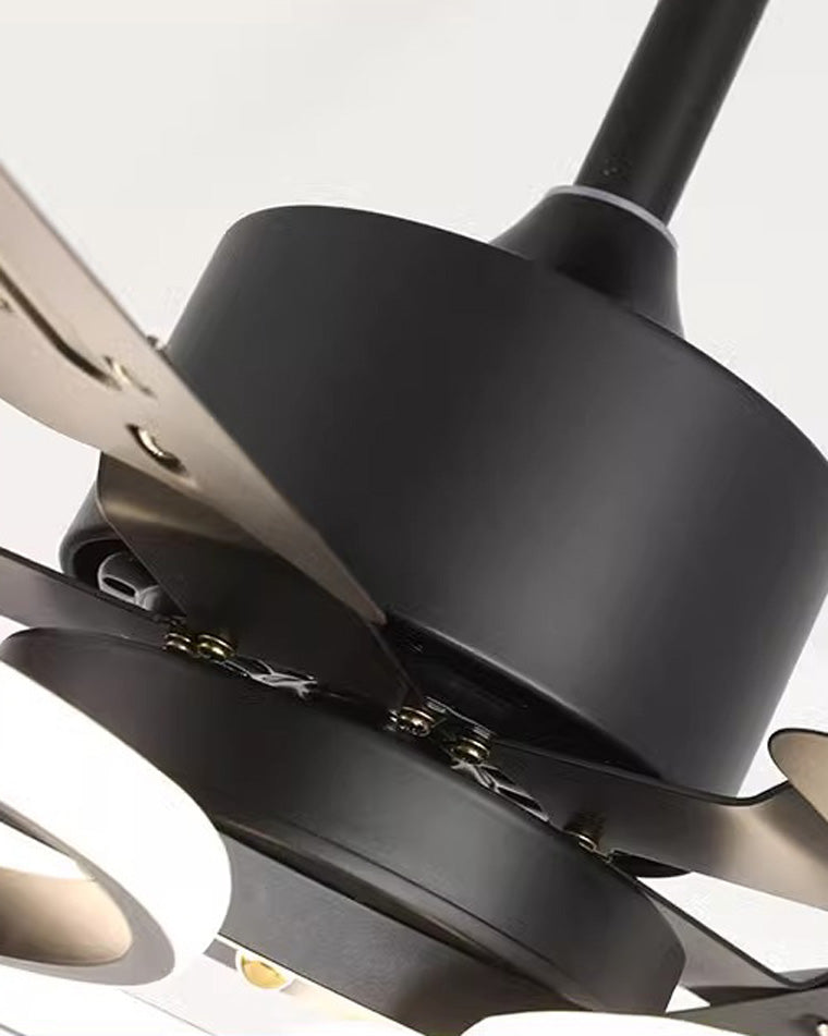 WOMO Unique Black Ceiling Fan Lamp-WM5104