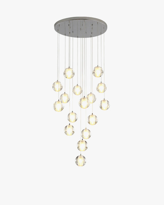 WOMO Glass Ball Rain Chandelier-WM2647