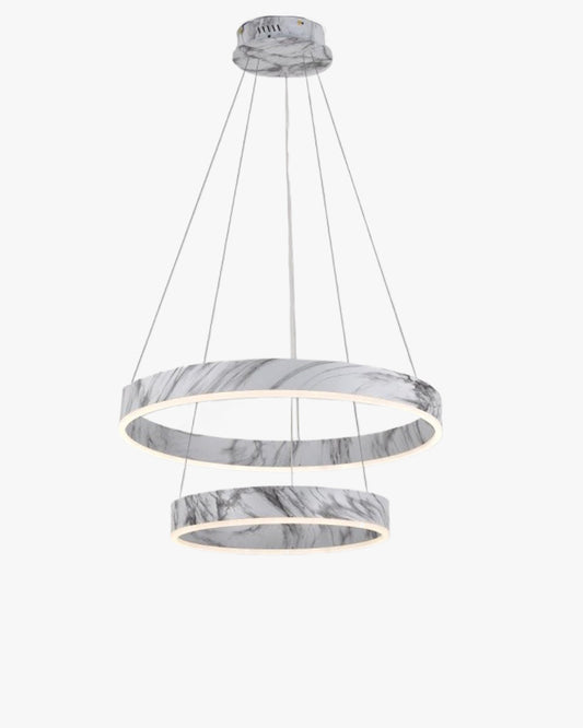 WOMO Tiered Circular Marble Chandelier-WM2460