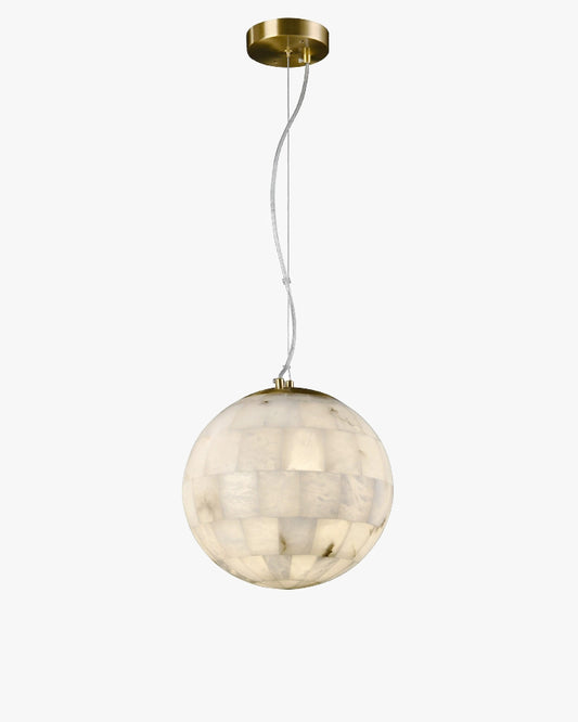 WOMO Globe Alabaster Pendant Light-WM2835