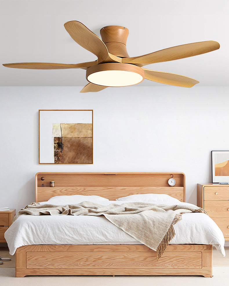 WOMO 5 Blade Low Profile Ceiling Fan Lamp - WM5245a