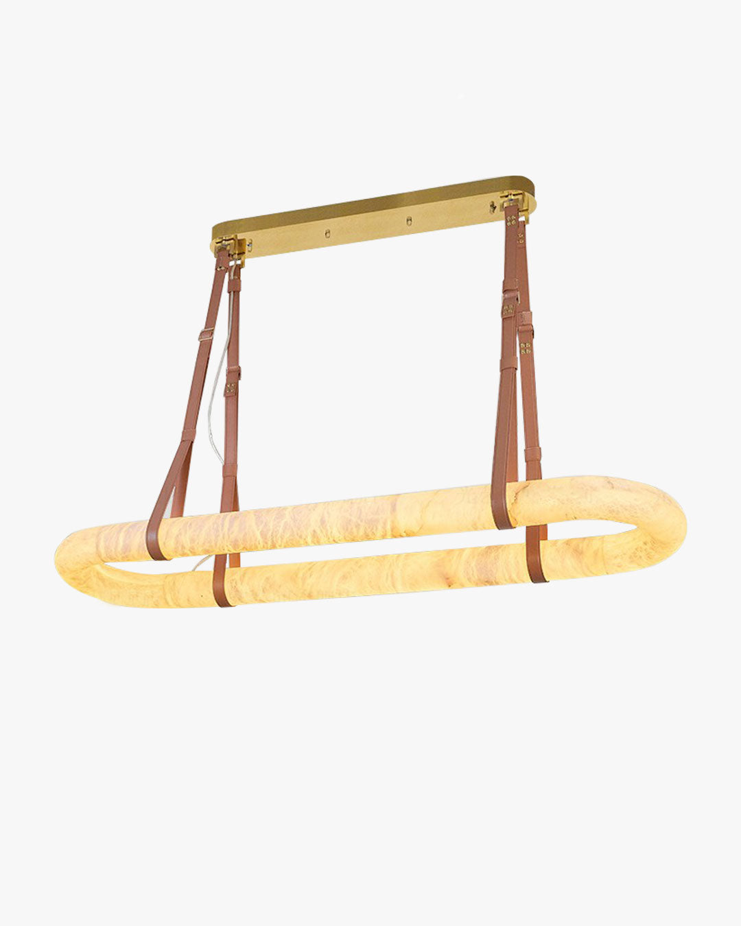 WOMO Oval Alabaster Chandelier-WM2871