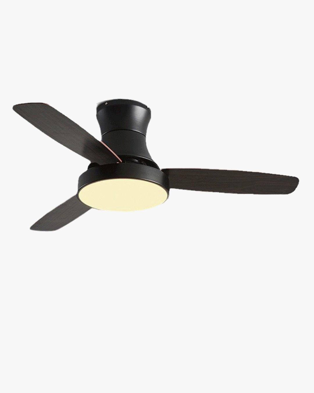 WOMO Black Low Profile Ceiling Fan Lamp-WM5053