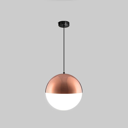 WOMO Prismatic/Milk Glass Globe Pendant Light-WM2065