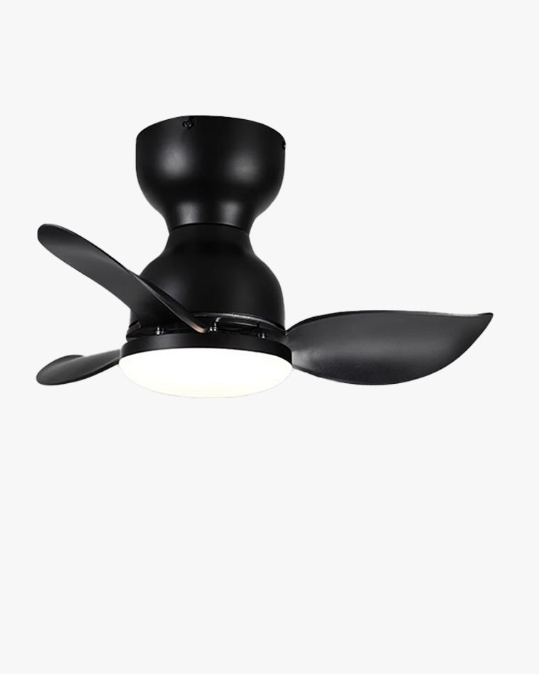 WOMO Small Flush Mount Ceiling Fan Lamp-WM5098