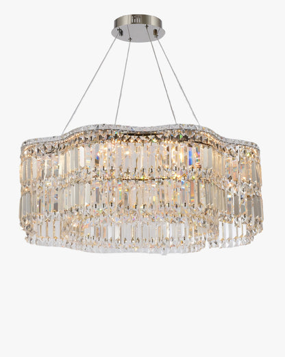 WOMO Flower Chrome Crystal Chandelier-WM2405