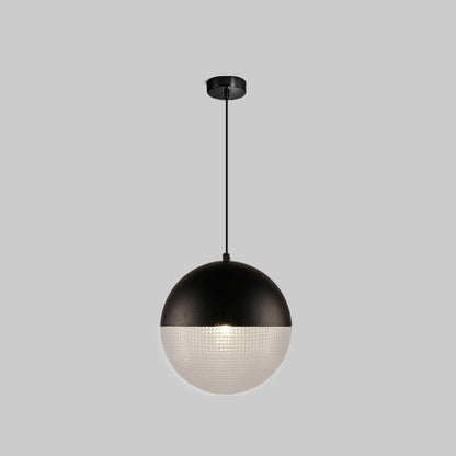 WOMO Prismatic/Milk Glass Globe Pendant Light-WM2065