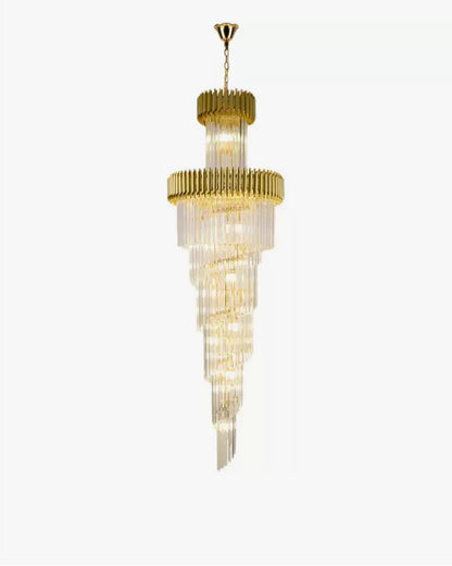 WOMO Cascading Crystal Prism Chandelier-WM2570