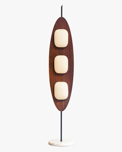 WOMO Modern Wood Oval Floor Lamp-WM7080