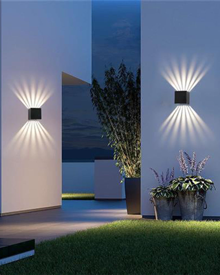 WOMO Square Outdoor Up Down Wall Light-WM9194