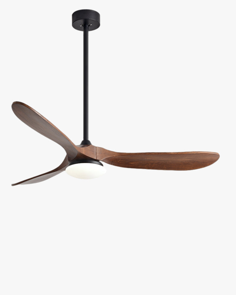 WOMO 52" Propeller Wood Ceiling Fan with Dimmable Light-WM5008