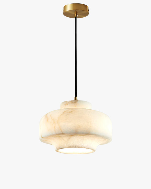 WOMO Drum Alabaster Pendant Light-WM2841