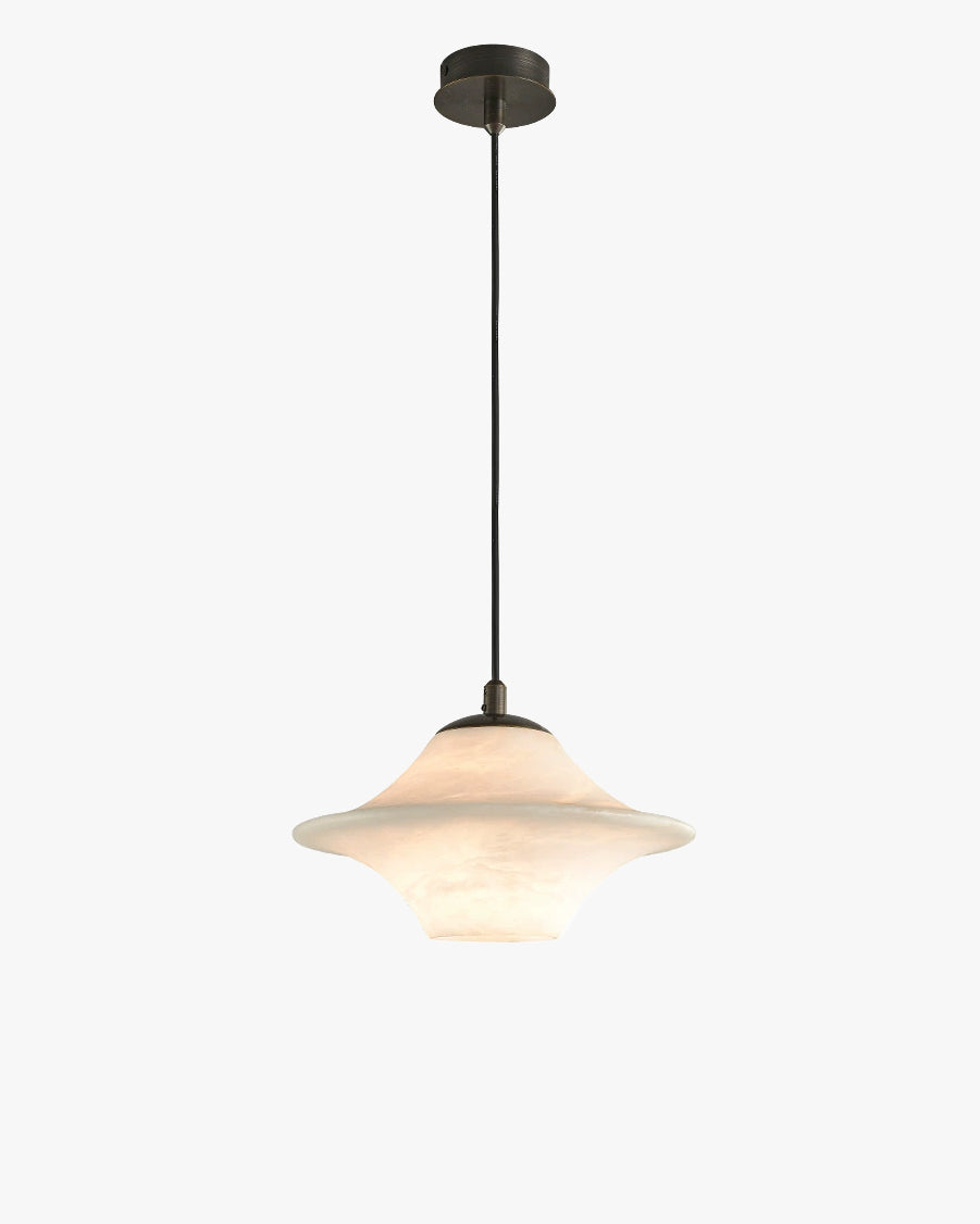 WOMO Flying Saucer Alabaster Pendant Light-WM2878