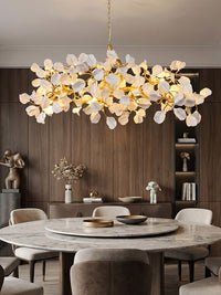 WOMO Ceramic Gingko Branch Chandelier-WM3351