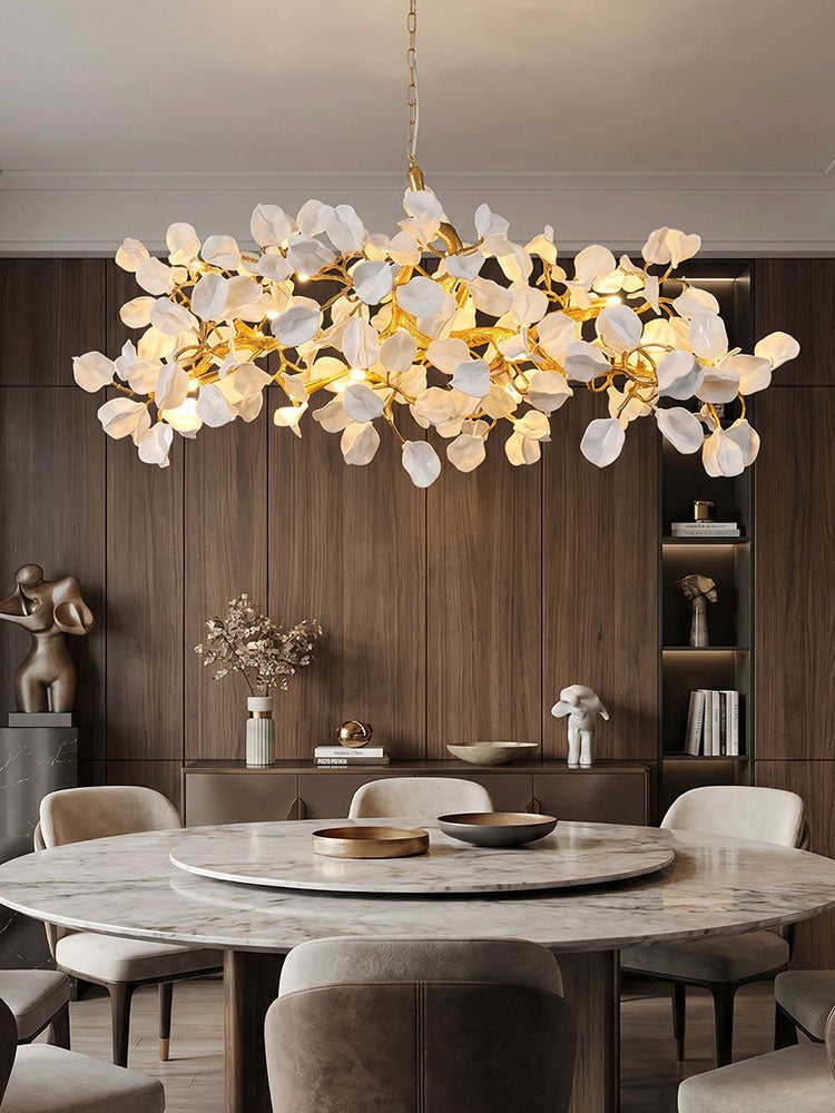 WOMO Ceramic Gingko Branch Chandelier-WM3351
