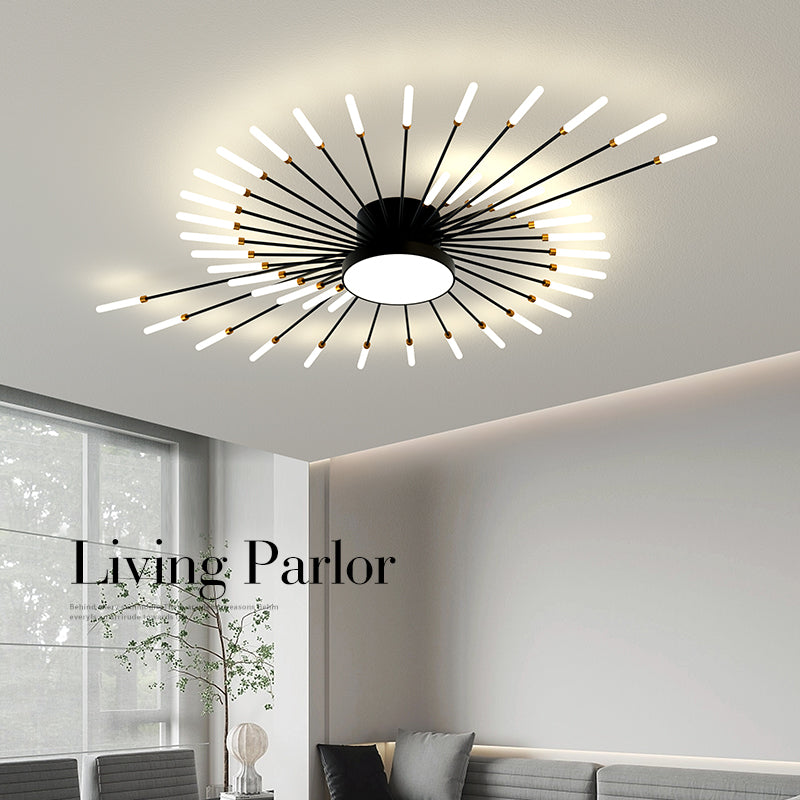 WOMO Firework Sunburst Flush Mount Ceiling Light-WM1001