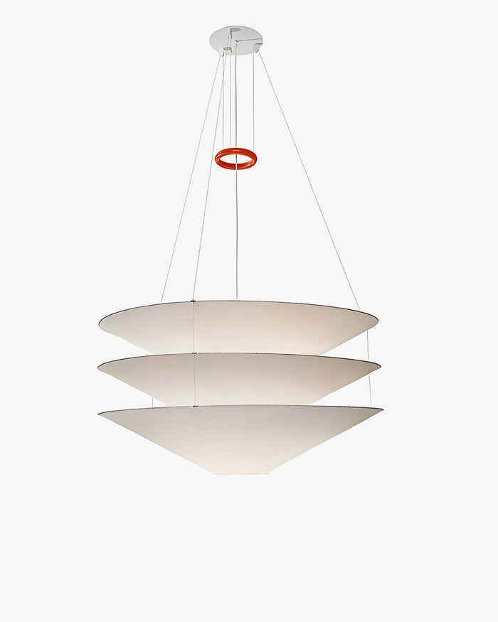 WOMO WM2775 tiered cone rice paper pendant light