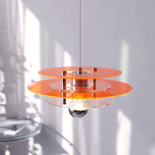 WOMO Space Age Flying Saucer Pendant Light-WM2098