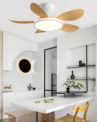 WOMO Modern Low Profile Ceiling Fan Lamp - WM5239