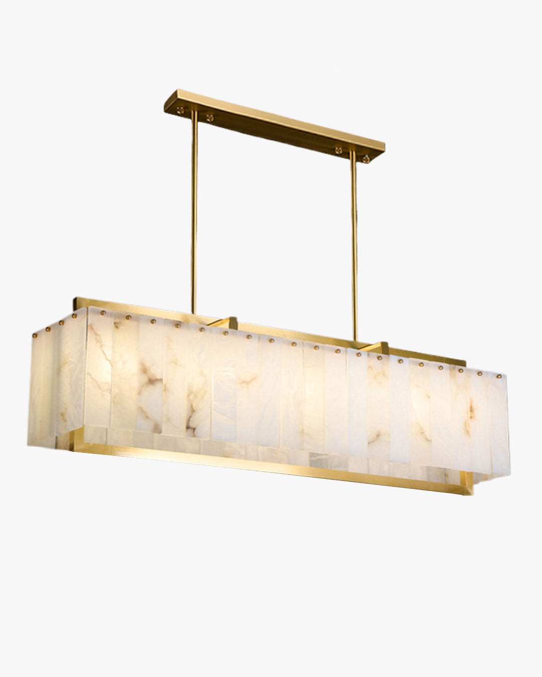 WOMO Rectangular Alabaster Chandelier-WM2390b