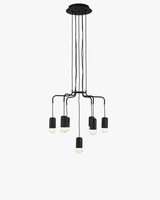 WOMO Black Drop Chandelier -WM2610