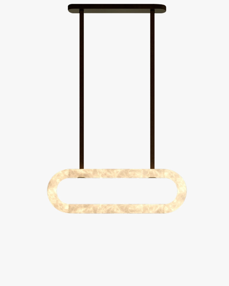 WOMO Oval Alabaster Chandelier-WM2872