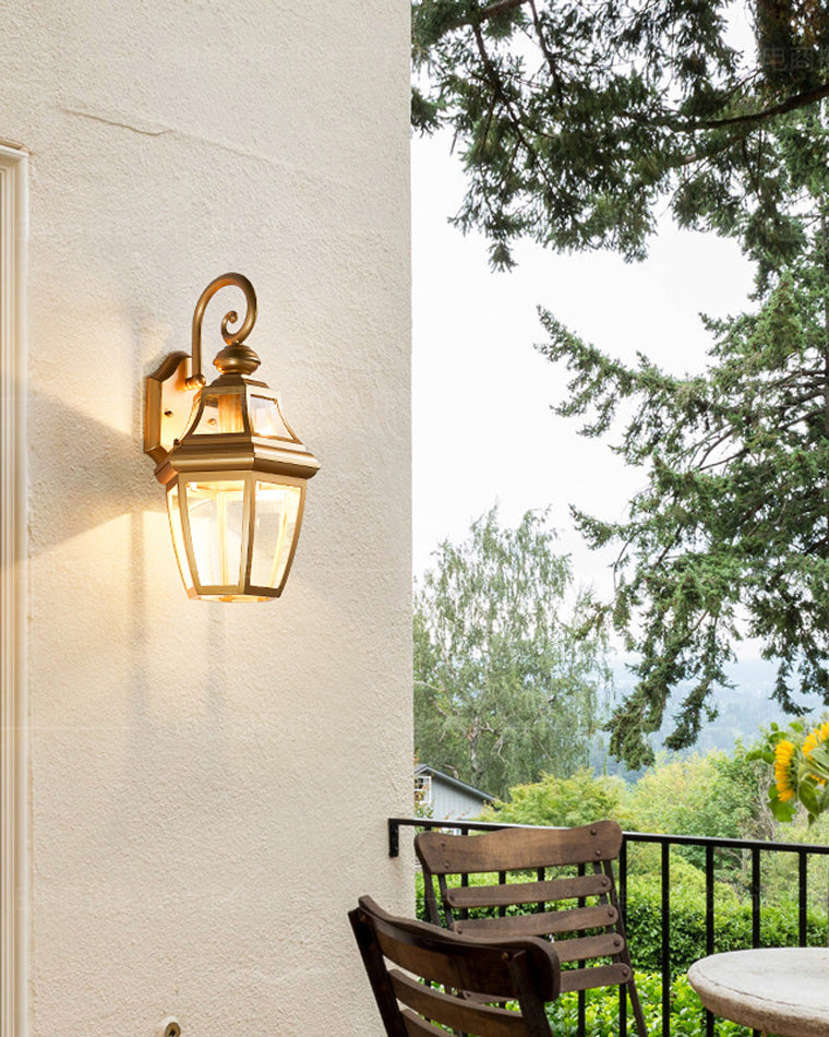 WOMO Colonical Gold Outdoor Sconce-WM9199