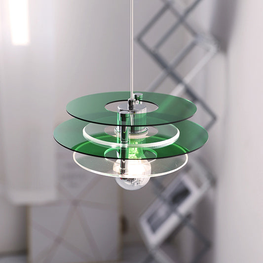 WOMO Space Age Flying Saucer Pendant Light-WM2098