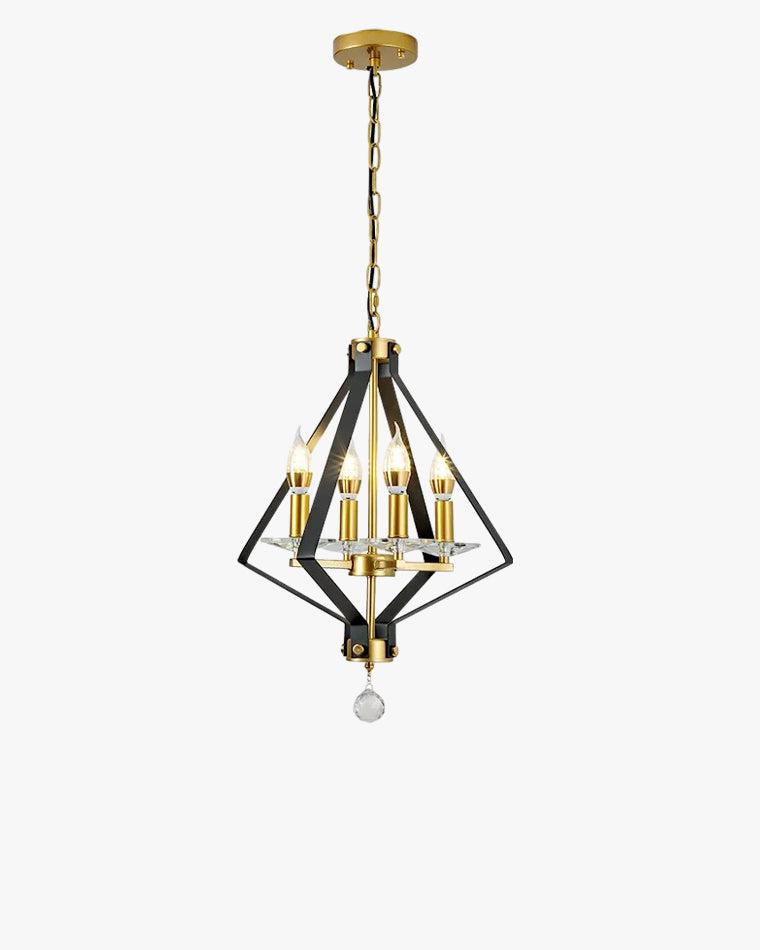 WOMO Prism Gold Candle Chandelier-WM2263