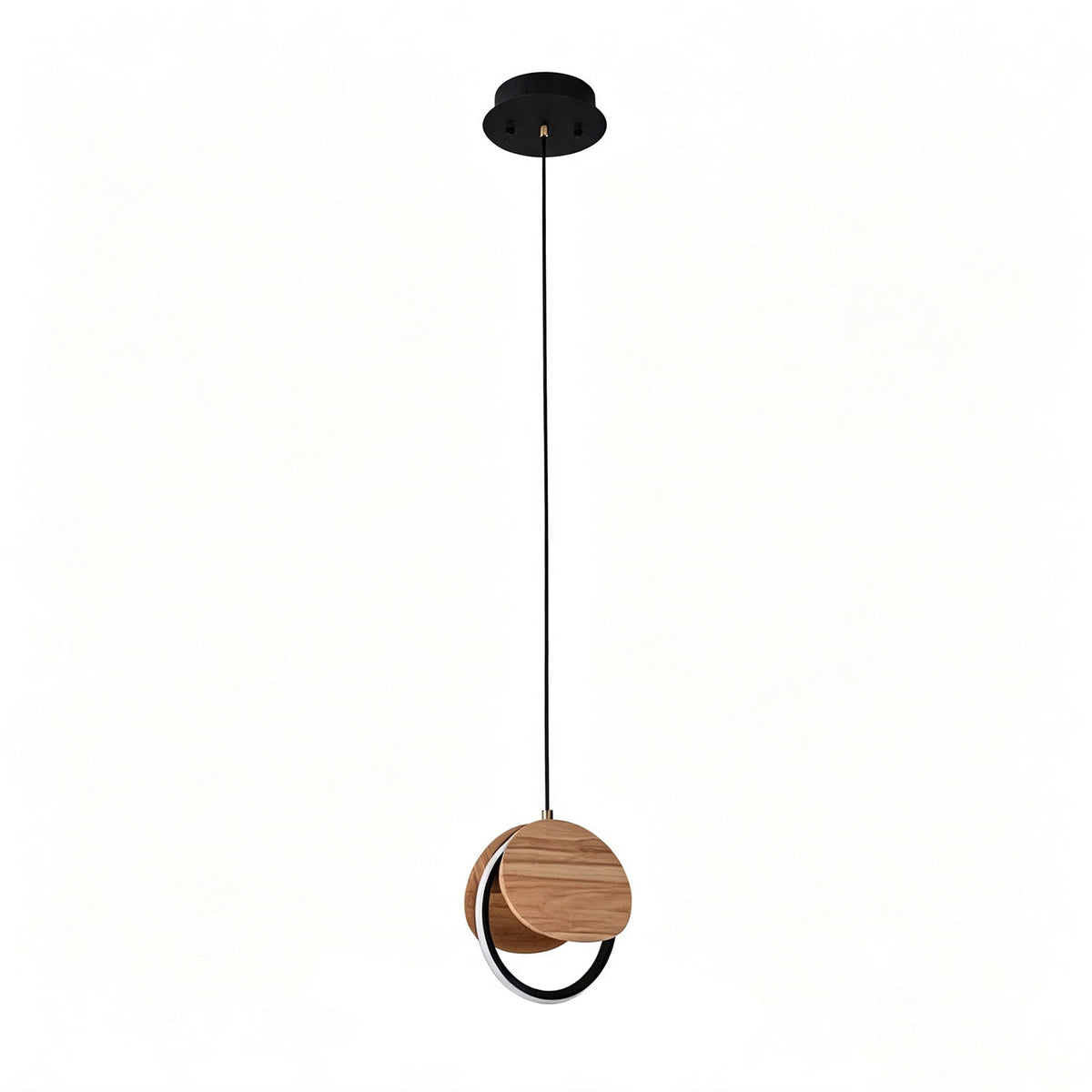 WOMO Wood Disc Cluster Pendant Light-WM3252