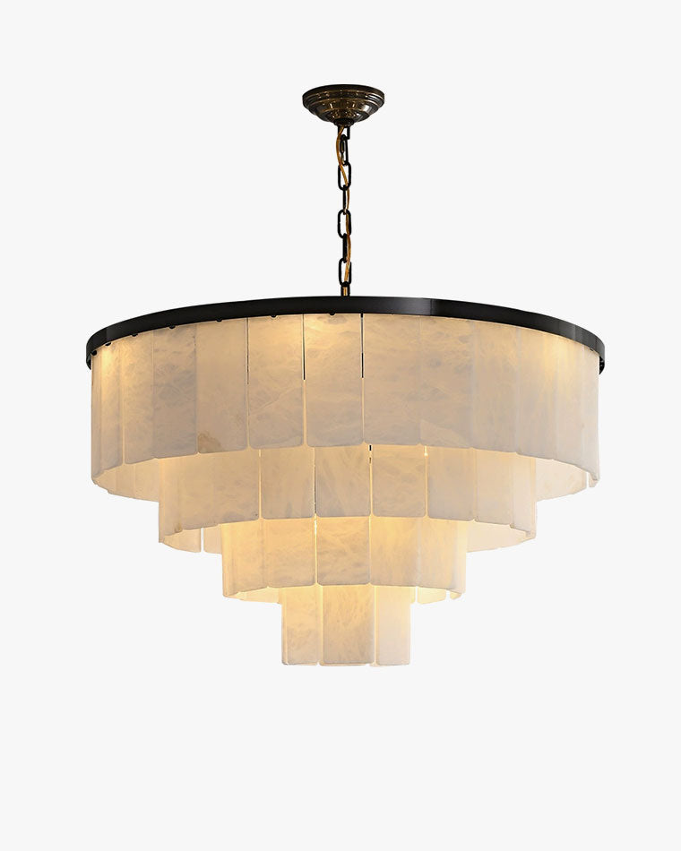 WOMO Tiered Alabaster Chandelier -WM2832