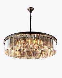 WOMO Smoked Crystal Round Chandelier-WM2919