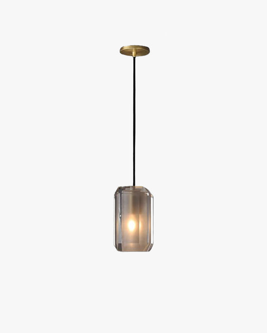 WOMO Rectangle Crystal Pendant Light-WM2682