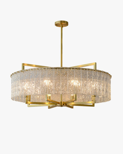 WOMO Textured Glass Round Chandelier-WM2619