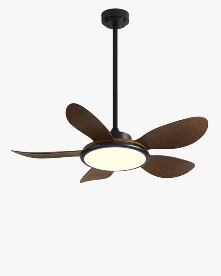 WOMO 42" Wood Grain Ceiling Fan with Dimmable Light-WM5003