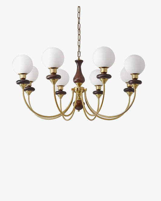 WOMO Swoop Arm Globe Chandelier-WM2378