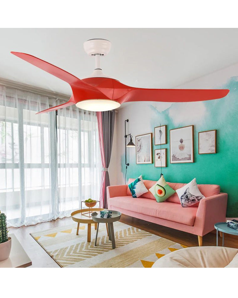 WOMO 52 Inch 3 Blade Large Ceiling Fan Lamp-WM5107