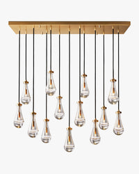 WOMO Raindrop Glass Chandelier-WM2810