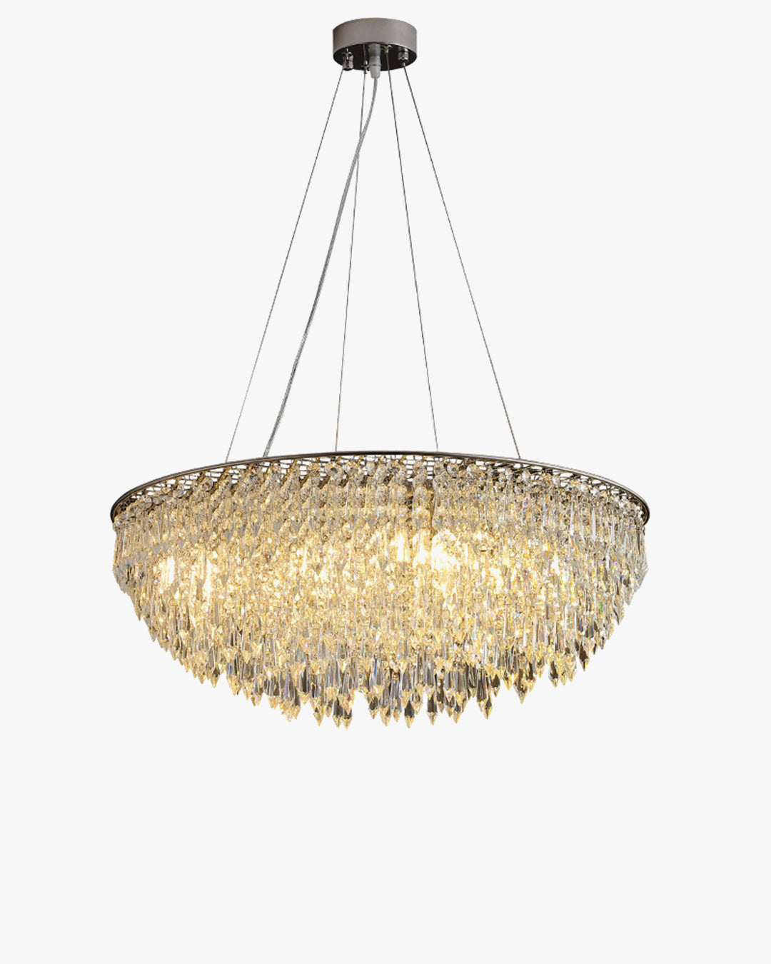 WOMO Cascading Round Crystal Chandelier-WM2628