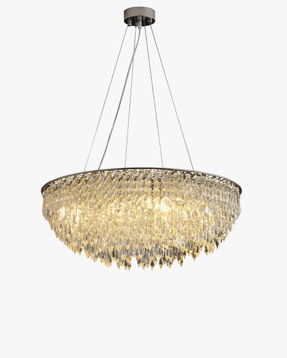 WOMO Cascading Round Crystal Chandelier-WM2628