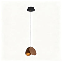 WOMO Mid‑Century Solid Wood Petal Chandelier-WM3261
