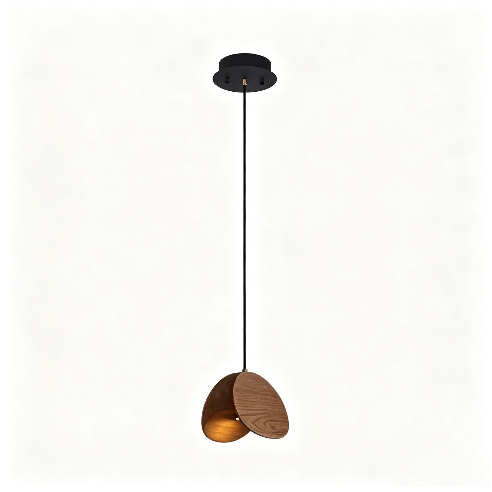 WOMO Mid‑Century Solid Wood Petal Chandelier-WM3261