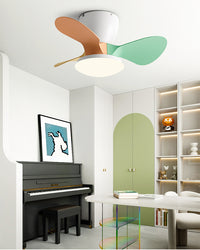 WOMO Small Low Profile Ceiling Fan Lamp - WM5240