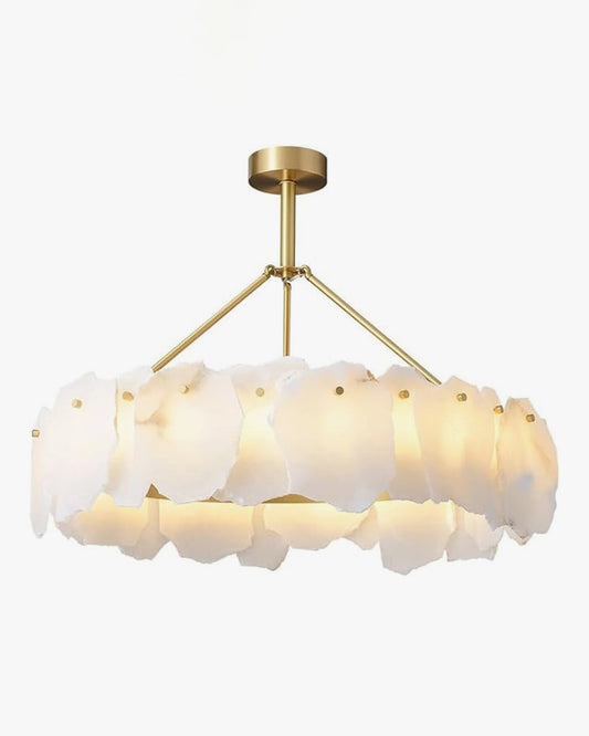 WOMO Alabaster Round Chandelier-WM2392a