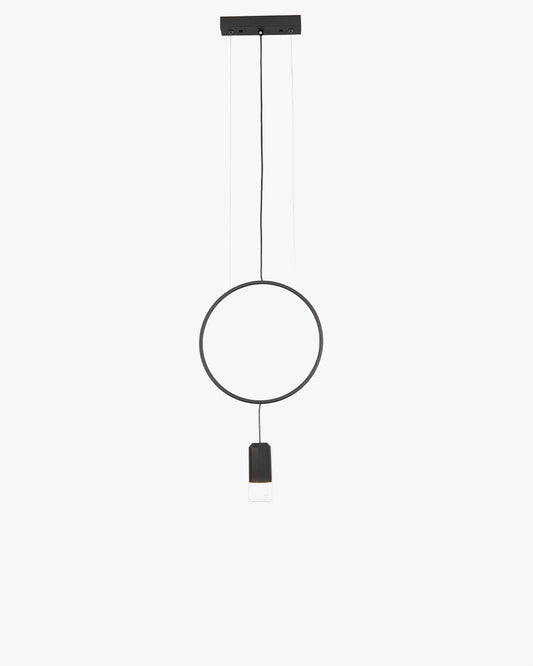 WOMO Black Ring Pendant Light-WM2608