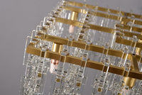 WOMO Chain Crystal Rectangular Chandelier - Marignan