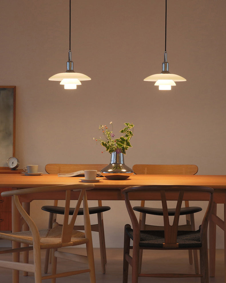 WOMO Danish Designer Milk Glass Pendant Lamp-WM2116