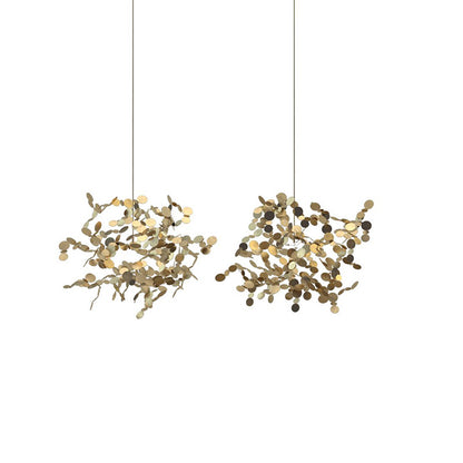 WOMO Argent/Gold Cloud Multi Pendant Chandelier-WM2042