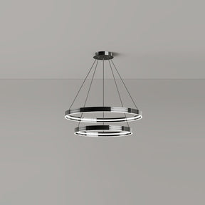 WOMO Black Circular Led Chandelier-WM2297