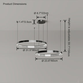 WOMO Circular Led Chandelier-WM2296